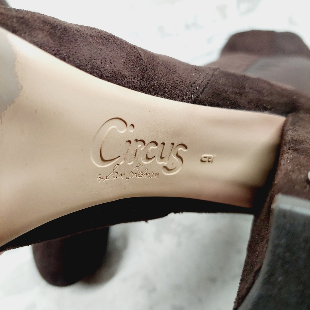 Circus by Sam Edelman Clarimont Brown Platform Over the Knee Boots V635 - Picture 9 of 12